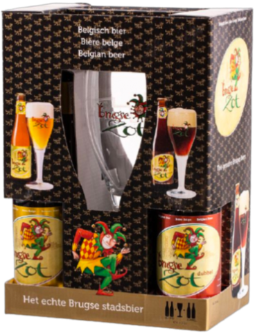 Brugse Zot bierpakket met bierglas
